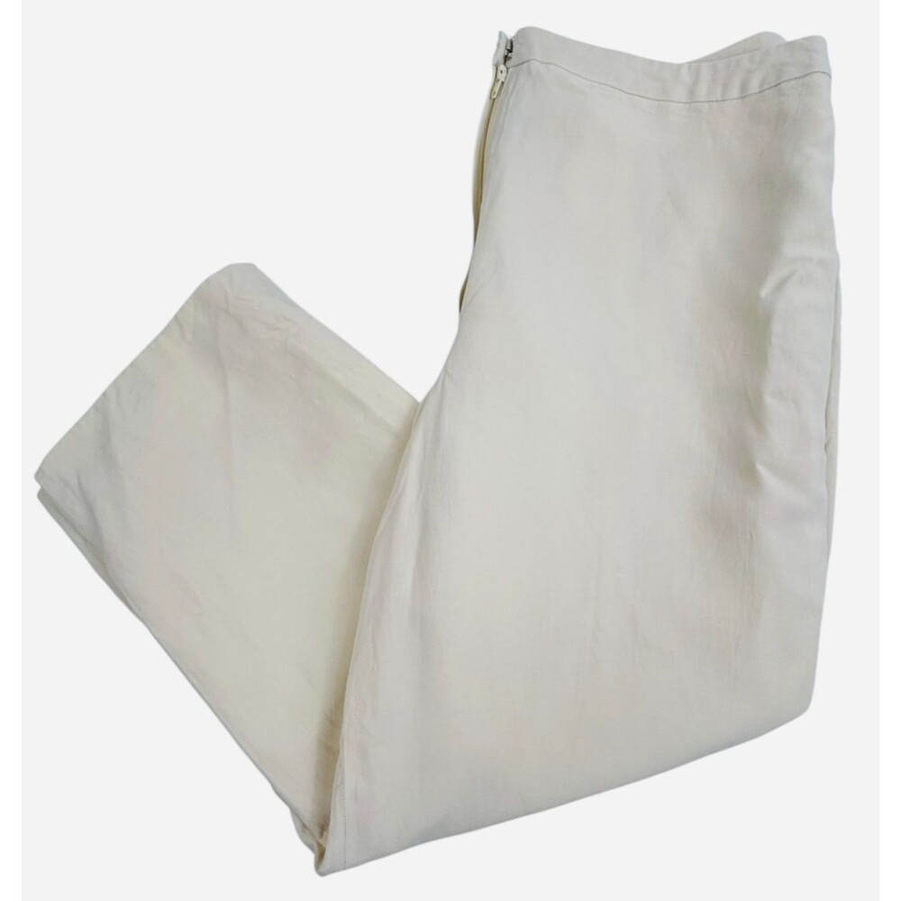 VTG Jones New York Silk Linen Pants Lined Luxury Workwear Capsule Chic 12